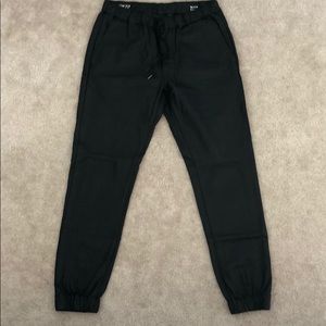 Black pleather pants *